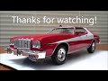 Revell Starsky & Hutch Torino build