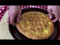 Iftar Ramadan Pita Recipe Full Measured!! Sahurluk Menemen with Onion!!