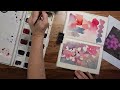 Watercolor Swatch and Scape: Quinacridone Red