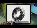 Nomad Sculpt: Texts using Alphas from Procreate | iPad Illustration