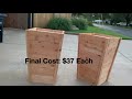 EASY DIY Tapered Cedar Planters