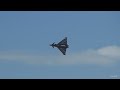 RAF Typhoon and BBMF Lancaster Beachy Head Cliffs Flypast Eastbourne Airshow