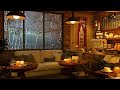 Rainy Day Forest Retreat   Cozy Cabin Jazz with Fireplace Ambiance  Ultimate Relaxation and Calm 🌧️