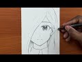 Easy drawing | How to draw cute anime girl step-by-step | anime drawing tutorial