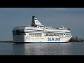 Port of Helsinki.  Silja Serenade & Viking Gabriella
