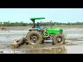 John Deere 5075E pulling long Kobashi rotary tiller