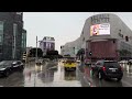 Rainy Los Angeles - Sunset Strip to Downtown - Scenic Drive 4K HDR