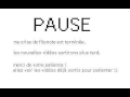 c'est l'heure d'une pause !