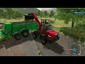 Mowing, picking up GRASS and Feeding animals│Erlengrat│FS 22│Timelapse 22