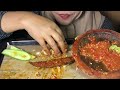 MUKBANG TONGKOL BALADO TAHU GORENG SAMBEL TERASI DAUN PEPAYA REBUS TUMIS GENJER KEMANGI KERUPUK MIE