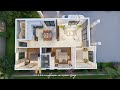 Tiny House | House design | 8mx12m with 2Bedroom