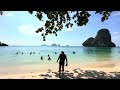 🇹🇭 4K HDR | Walking Railay Beach in Krabi Thailand 2024 | BEST Place in the World