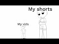 Comparing my yt ✨️shorts/vids✨️ #fypシ