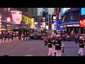 US Marine Corps Band playing in Times Square during Fleet Week