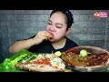 URAP DAUN PEPAYA IKAN SAMBAL GEPREK,KAREDOK LENCA,JENGKOL TUA ,TERONG MUDA MUKBANG