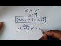 A Nice Algebra Problem | a=? , b=? , c=?