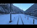 Winter Special Grindelwald to Interlaken, Switzerland | Cab Ride - Train Driver View | 4K 60 fps