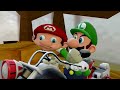 Luigi saves his brother Mario