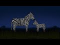 Zebra Mare and Foal Photoshop Painting for Zebra Day