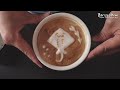Sea creatures latte art designs
