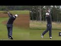 Hideki Matsuyama Golf Swing Driver (DTL & Front) Genesis Scottish Open (North Berwick, UK) July 2022