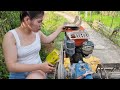 female mechanic: helps the old man restore agricultural machinery - Lý Thị Khuyên