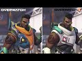 Overwatch 1 vs Overwatch 2 - Default Hero Skins