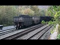 Loaded Coal Train Crosses Giant Bridge With Me On It! Thurmond West Virginia Trains, RJ Corman & CSX