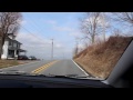 Driving Bainbridge road, PA 2014