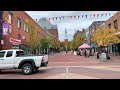 Walking Downtown Burlington , Vermont , USA , walking on Church Street, 4K