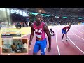 Noah Lyles REACTS to Winning 3x Gold Medals