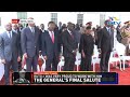 General Francis Ogolla receives a 19-gun salute before burial