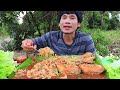 ก๋วยเตี๋ยวไก่เส้นกรอบแกล้มผักสดแซ่บคักอีหลีครับพี่น้องMUKBANG EATING SHOW/โก้อีสานพาแดก