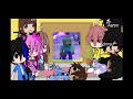 Aphmau,ein,Aaron,Kc,mac,￼Pierce,Kim,and Zane reacts to aphmau!!￼