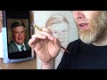 How to Paint an Acrylic Portrait with Glazes-Step 1|REALISTIC PAINTING TUTORIAL[GLAZING TECHNIQUE]