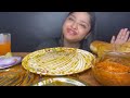 SPICY MUTTON FAT CURRY 🔥 SPICY MUTTON CURRY, HYDERABADI EGG KORMA WITH PURI AND RICE | EATING SHOW