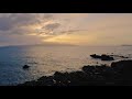 Sunset at Ahihi Bay, Maui, Hawaii - 4K Ocean View Relax Video - 3 HOUR