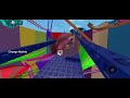 Playing super marble run on Roblox!