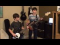 Ethan and Brendan - Seven Nation Army - Guitar and Bass Play Over (cover)