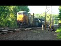 2 Trains Block CSX Mainline! Train Meets and Races So Much To See in This Video. So Let's Get To It!