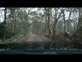 ☔️Driving in Rain & Snow in the Australian Bush ❄️ for relaxing and sleep😴