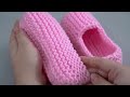 Knitted slippers with one swatch - a pattern for beginners!