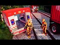 Trains and Car Сrashes #3 😱 BeamNG.Drive