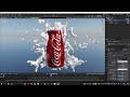 Blender Tutorial : Create water splash on a soda can in blender || Water Simulation