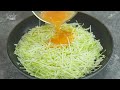 Cabbage, Sweet Potato with eggs is better than meat!🔝2 Simple, Easy and delicious cabbage recipes