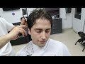 BEARD SHAVING WITH ZAZA MACHINE, NATURAL HAIR CUT, HAIR WASH WITH LOTS OF FOAM