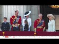 Royal family face the public at Trooping the Colour flypast
