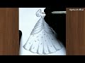 Dress illusion | Designer dress | Fashion dress drawing