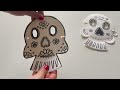 Masque squelette en assiette en carton 💀Paper Plate Skeleton 💀DIY tuto bricolage Halloween facile