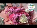 10 Roses wrapping tutorial//simple wrap flower bouquet